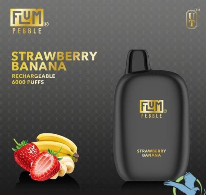 Erdbeere Banane FLUM PEBBLES 6000 Züge - FLUM PEBBLE vape near me RD8B70