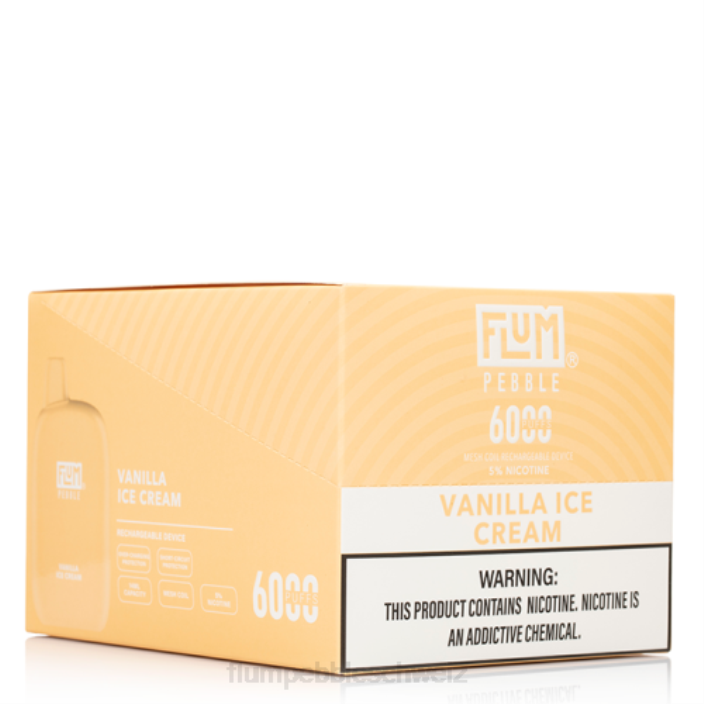 Vanille-Eiscreme FLUM PEBBLES 6000 Züge 10 Packungen - FLUM PEBBLE flavors RD8B85