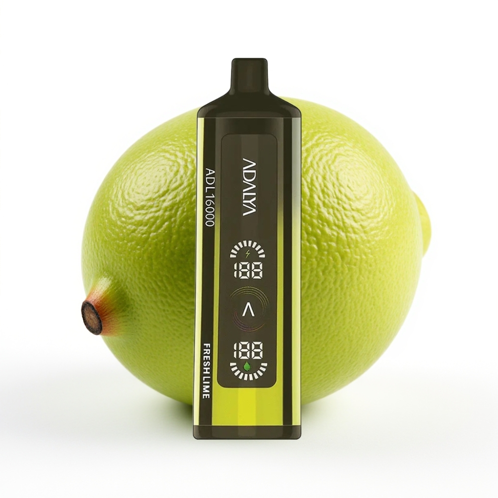 Adalya ADL 16000 PRO Puffs Einweg-Vape Frische Limette – 16.000 Züge, 25ml, USB-C