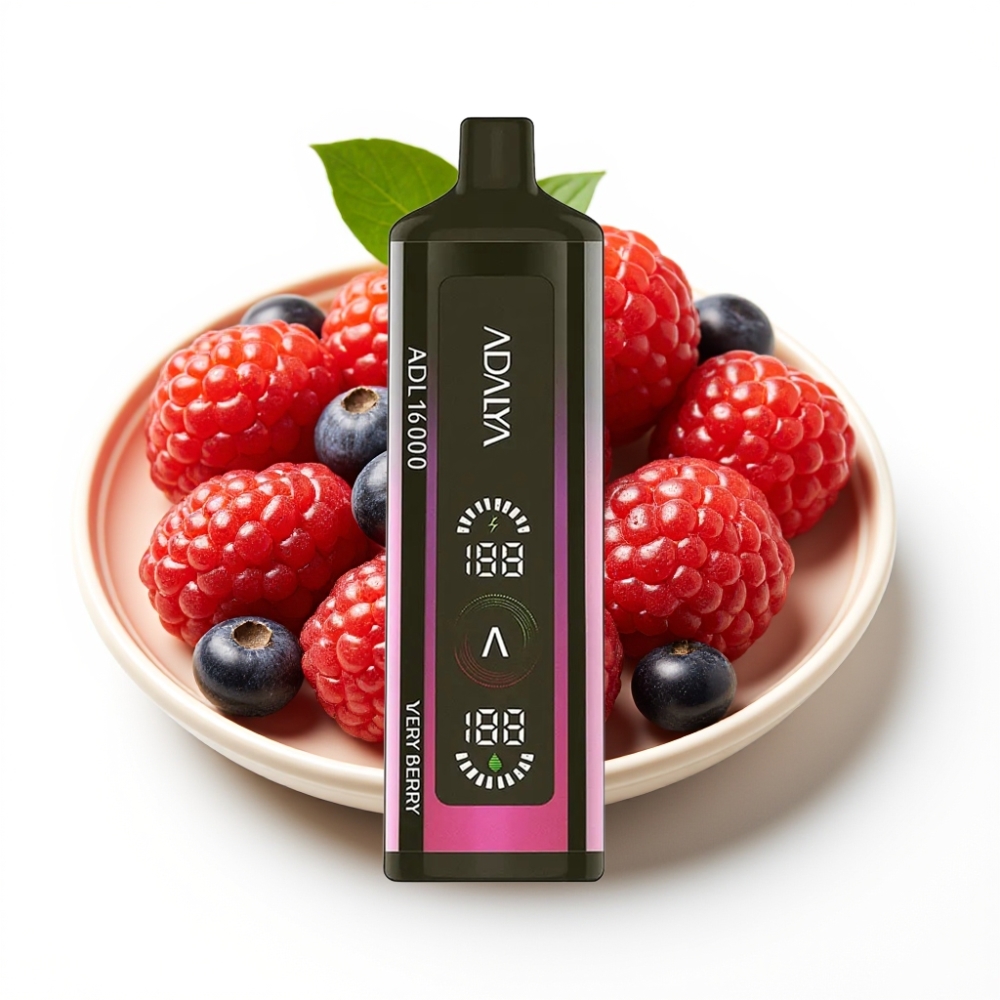 Adalya ADL 16000 PRO Puffs Einweg-Vape Sehr Beere – 25ml E-Liquid, 1000 mAh Akku, USB-C