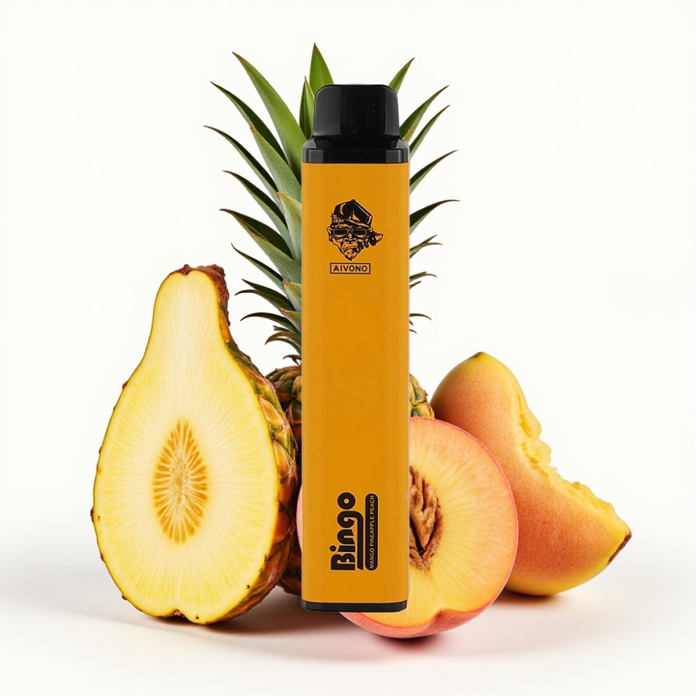 Aivono AIM BINGO 4000 Puffs Wango Ananas Pfirsich – 10mL, 1000mAh, bis zu 4000 Züge