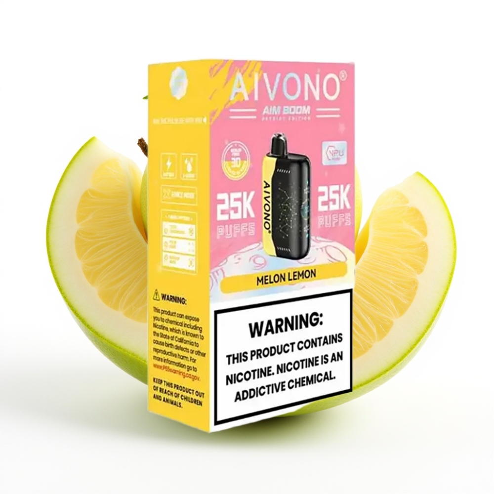 Aivono AIM BOOM 25000 Puffs 0-5% Nikotin 28ml Melone Zitrone Typ-C 650mAh