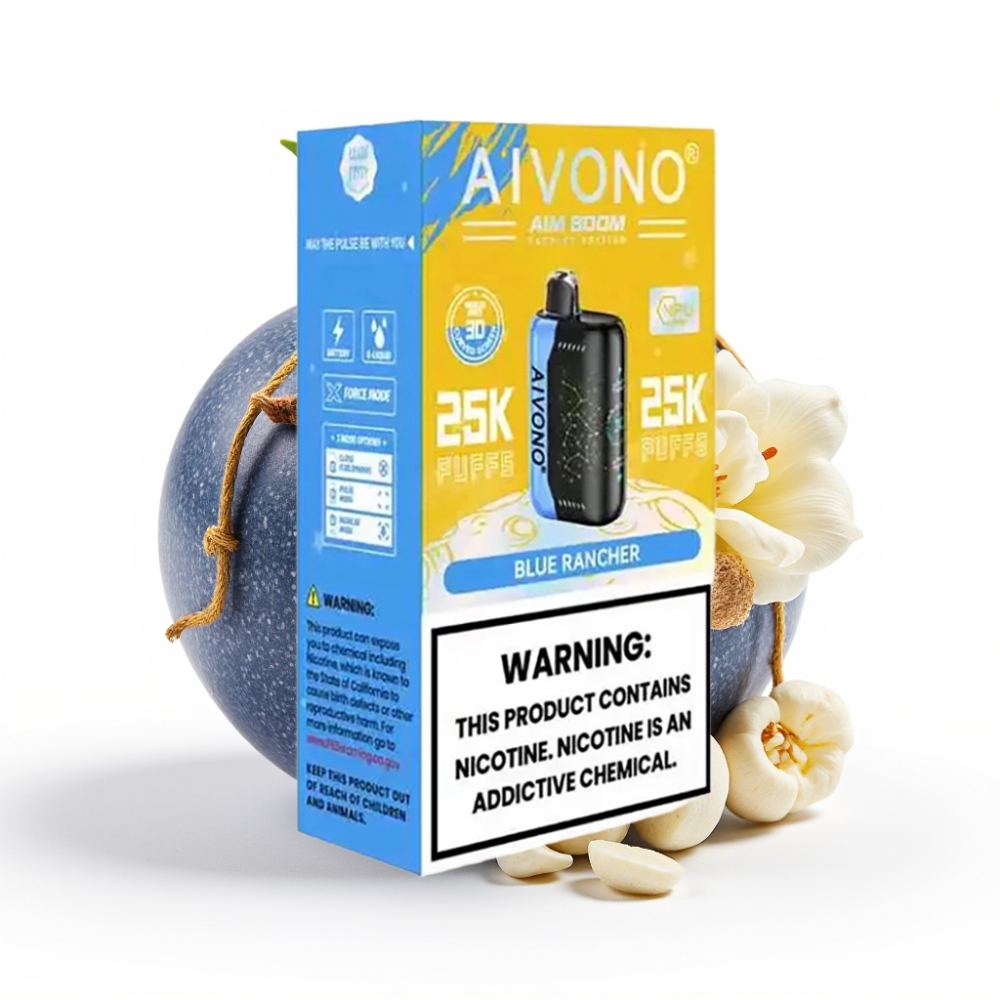 Aivono AIM BOOM 25000 Puffs Einweg-Vape Blauer Rancher 28ml 650mAh Typ-C