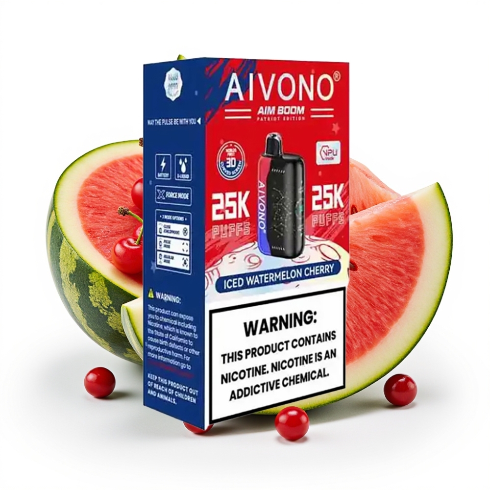 Aivono AIM BOOM 25000 Puffs Eisthonigmelone-Kirsche 28ml 650mAh Typ-C