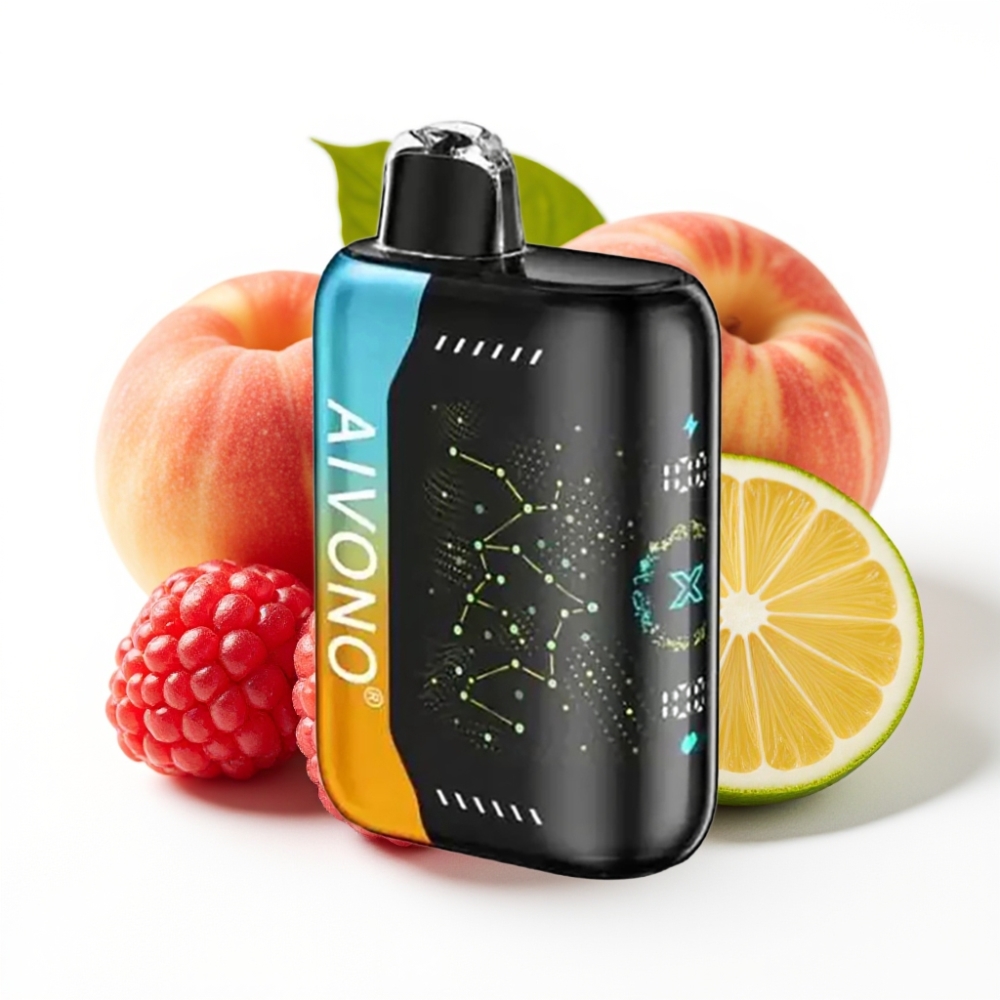 Aivono AIM BOOM 25000 Puffs Himbeer Pfirsich Limette 0-5% Nikotin 28ml 650mAh