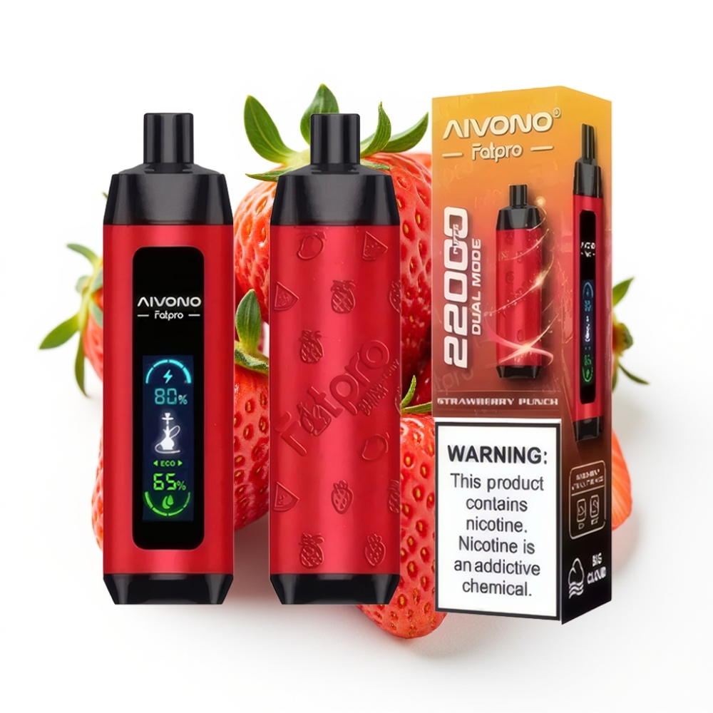 Aivono AIM FATPRO 22000 Puffs Einweg-Vape Erdbeer-Punch, 28ml, 5% Nikotin, 600mAh