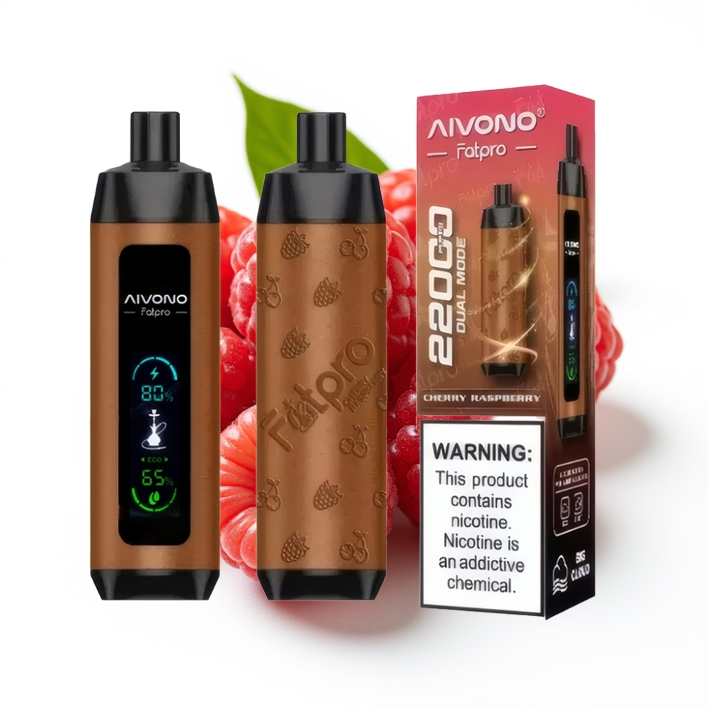 Aivono AIM FATPRO 22000 Puffs Einweg-Vape Kirsch-Himbeere – 5% Nikotin, 600mAh, 28ml