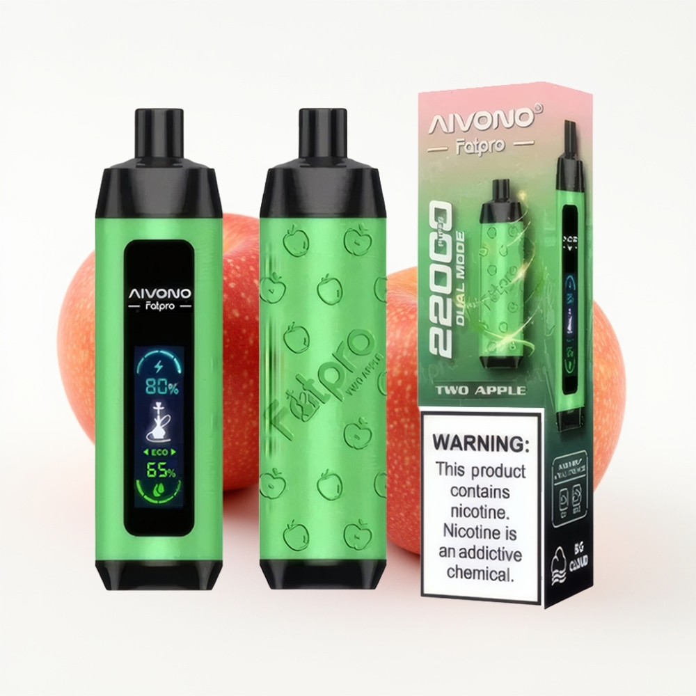 Aivono AIM FATPRO 22000 Puffs Zwei Äpfel – 28ml, 600mAh, 0,6 Ohm Mesh Coil