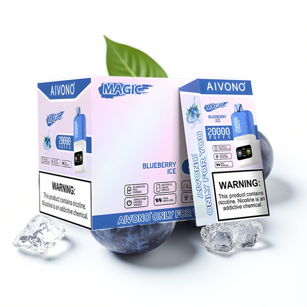 Aivono AIM MAGIC 20000 Puffs Deutsch – Heidelbeer-Eis, 5% Nikotin, Typ-C, LCD