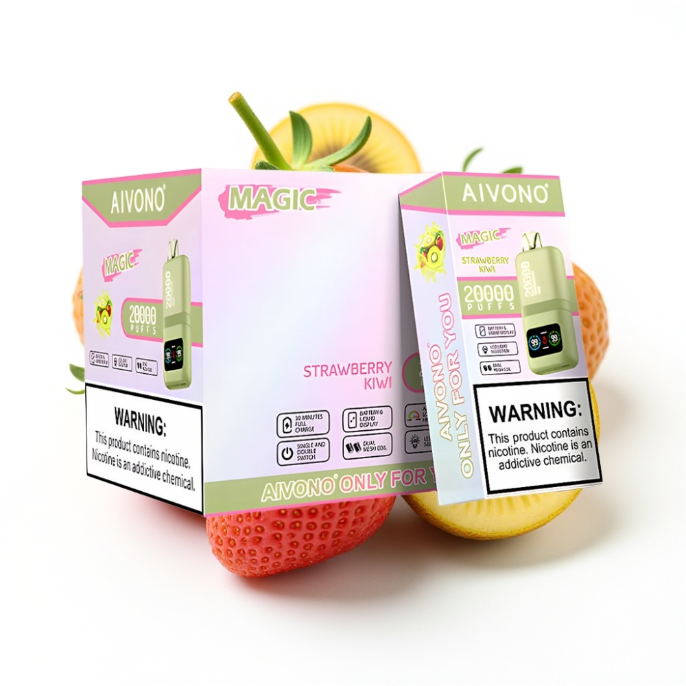 Aivono AIM MAGIC 20000 Puffs Einweg-Vape Erdbeer-Kiwi – 26ml, Dual Mesh, Typ-C