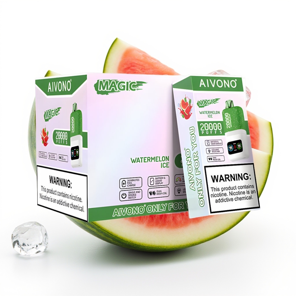 Aivono AIM MAGIC 20000 Puffs Einweg-Vape Wassermelone Eis – 26ml, Dual Mesh, Typ-C