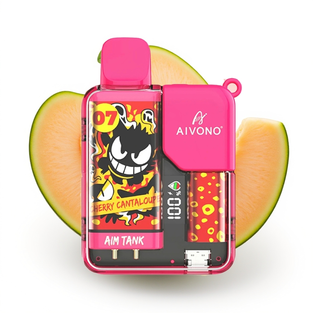 Aivono AIM-TANK 9500 Puffs Einweg-Vape Kirsch-Melone 18ml 650mAh LCD 1.2Ohm