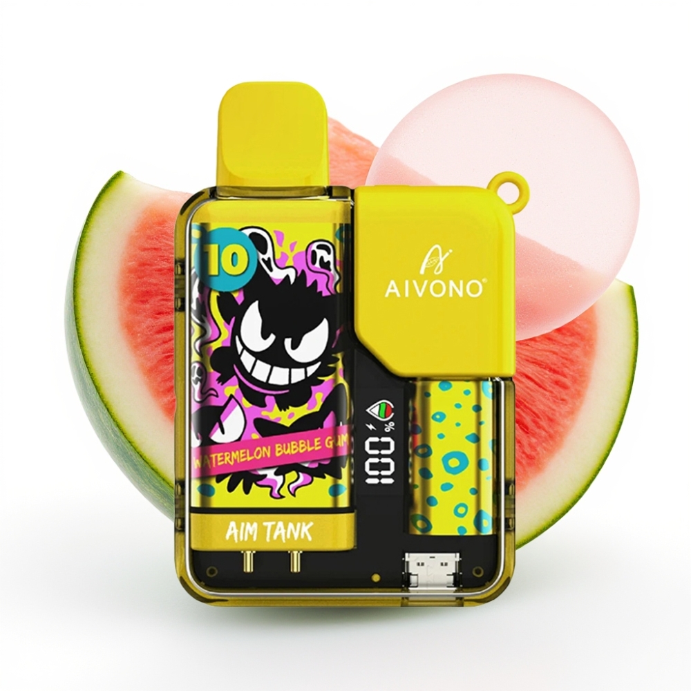 Aivono AIM-TANK 9500 Puffs Einweg-Vape Wassermelonen Bubble Gum 18ml 650mAh LCD