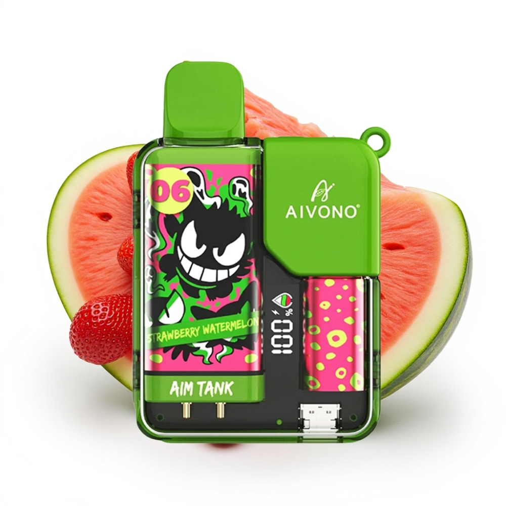 Aivono AIM-TANK 9500 Puffs Erdbeer-Wassermelone 18ml 650mAh LCD