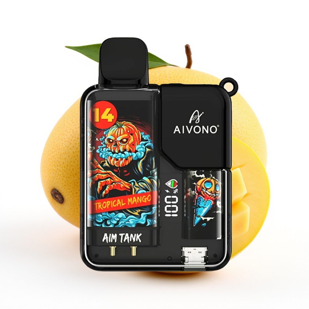 Aivono AIM-TANK 9500 Puffs Tropische Mango – 18ml, 650mAh, 1.2ohm Mesh Coil
