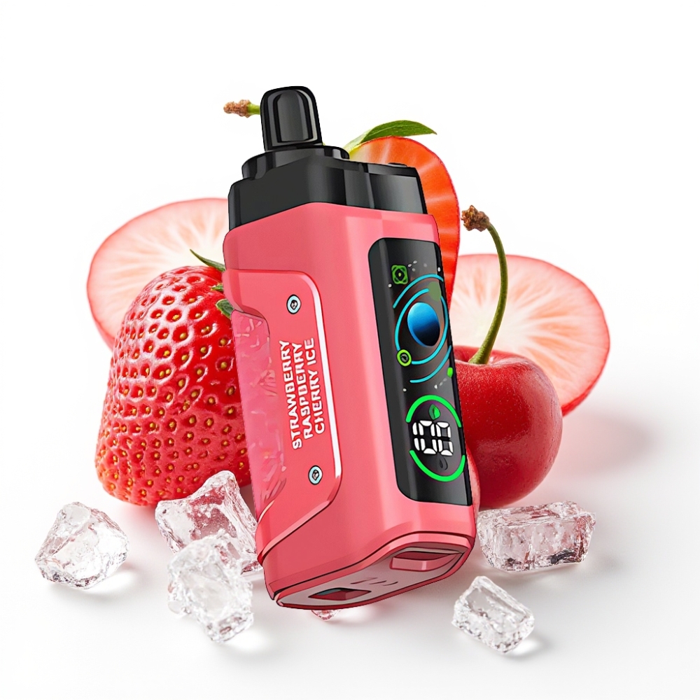 Razz Bar 45000 Puffs Einweg-Vape Erdbeer-Kirsch-Eis – 1,0 Ohm Mesh Coil, Typ-C, 20 mg/ml