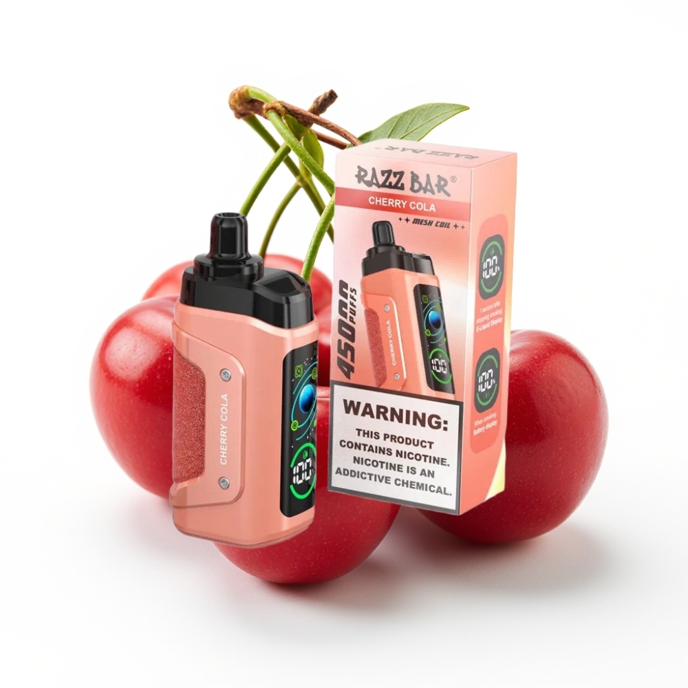 Razz Bar 45000 Puffs Einweg-Vape Kirsch-Cola – 1.0 Ohm Mesh, Typ-C, 650 mAh