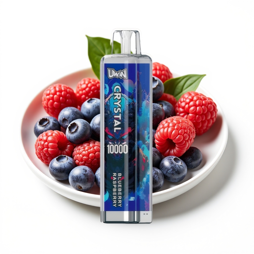 UWIN Crystal 10000 Puffs Blau-Rasberry 18ml 650mAh Type-C 0,8 Ohm Mesh