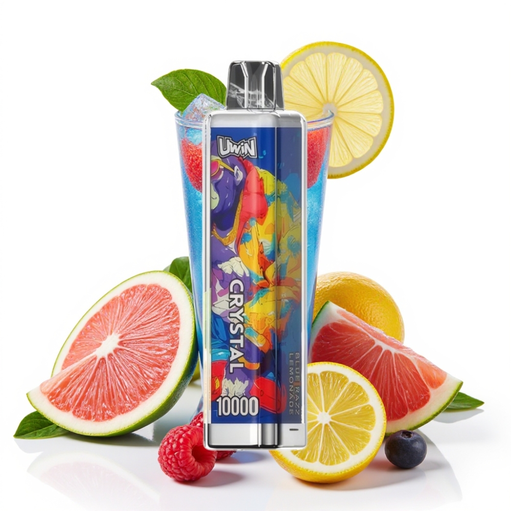 UWIN Crystal 10000 Puffs Blue Razz Lemonade (Blauer Himbeer-Limonade) – 18ml, 650mAh, Typ-C