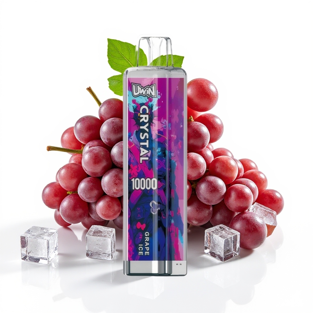 UWIN Crystal 10000 Puffs E-Zigarette Grape Ice 18ml 650mAh Typ-C