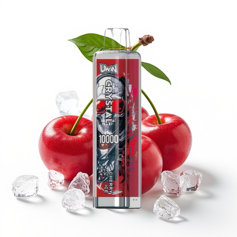 UWIN Crystal 10000 Puffs Einweg-Vape Kirsch-Eis – 18ml, 650mAh, Typ-C, RGB