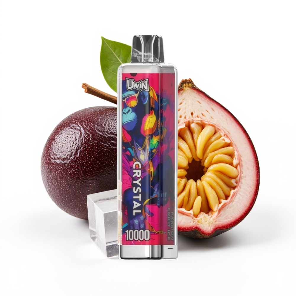 UWIN Crystal 10000 Puffs Einweg-Vape Maracuja-Eis | 18ml | 650mAh | Typ-C