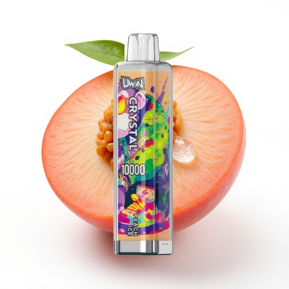 UWIN Crystal 10000 Puffs Einweg-Vape Pfirsich-Eis – 18ml, 650mAh, Typ-C