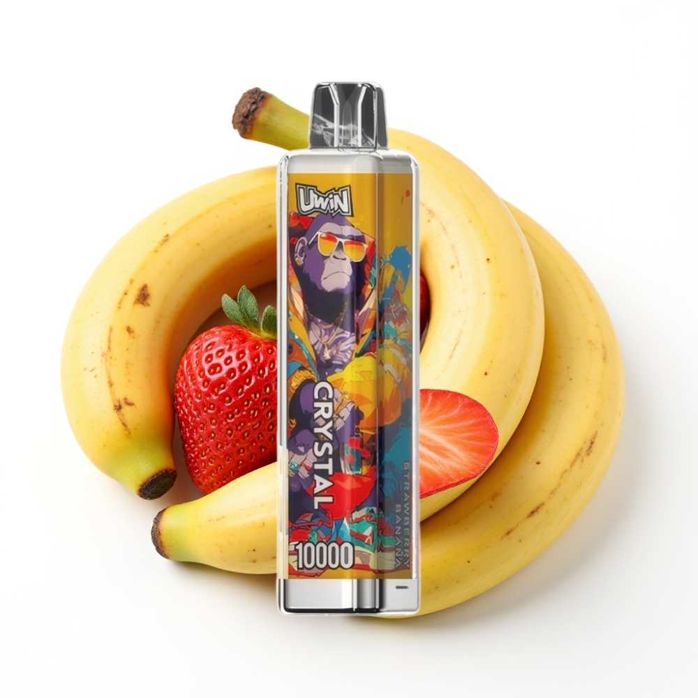 UWIN Crystal 10000 Puffs Erdbeer-Banane Einweg-Vape – 18ml, 650mAh, Typ-C