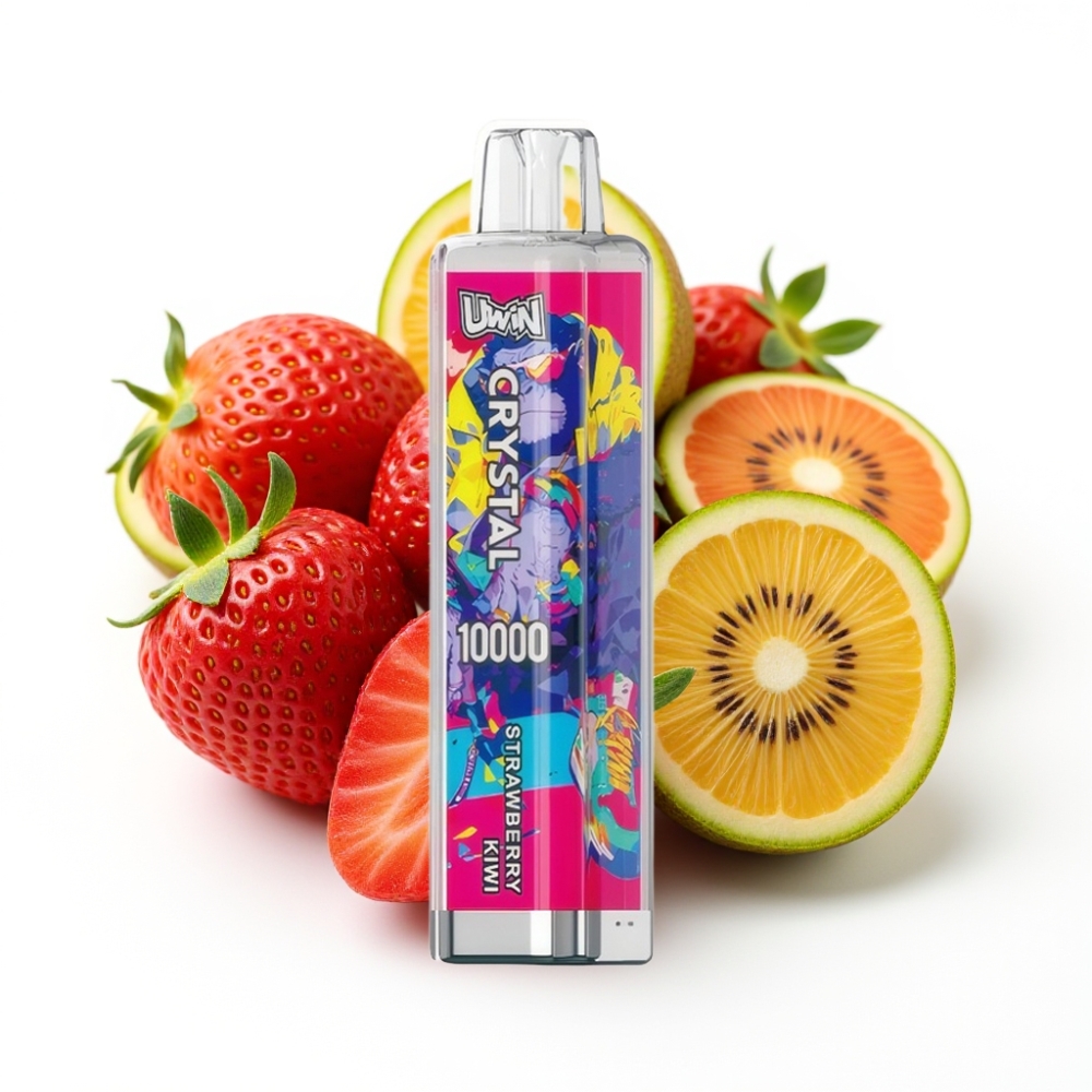 UWIN Crystal 10000 Puffs Erdbeer-Kiwi Einweg-Vape | 18ml, 650mAh, Typ-C