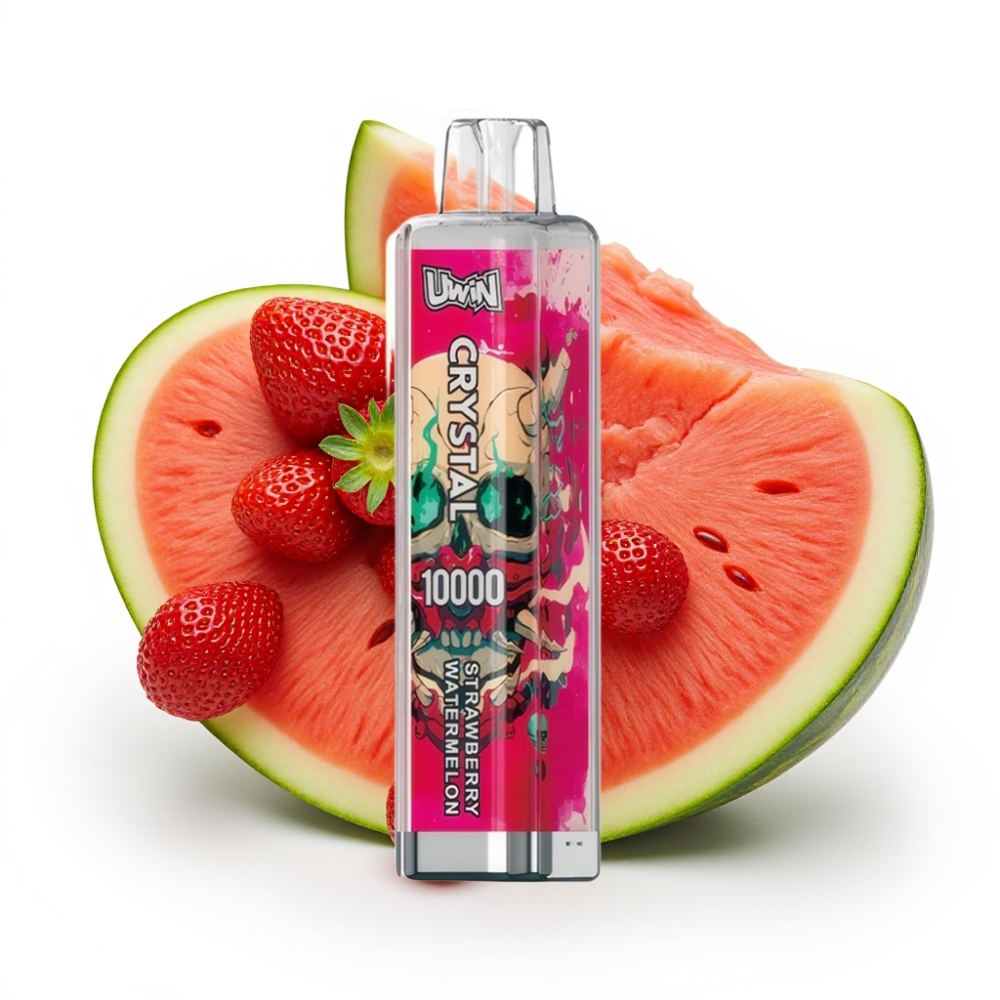 UWIN Crystal 10000 Puffs Erdbeer-Wassermelone Einweg-Vape – 18ml, 650mAh, Typ-C