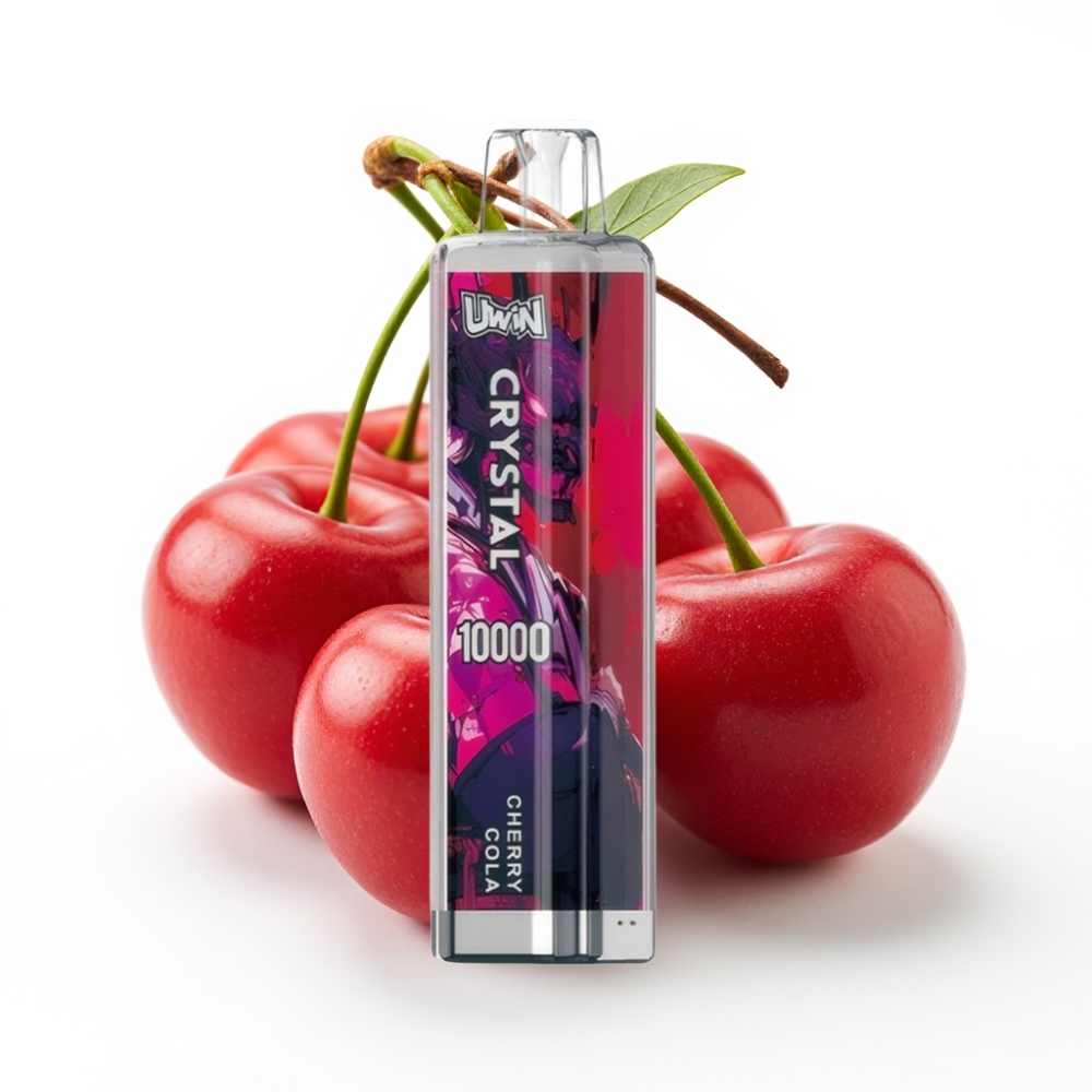UWIN Crystal 10000 Puffs Kirsch-Cola | 18ml, 650mAh, Typ-C, RGB-Licht