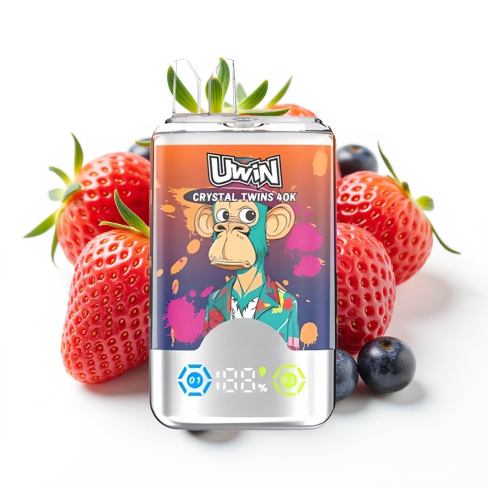 UWIN Crystal Twins 40000 Puffs Erdbeere Himbeere Kirsche Mr Blue 32ml Typ-C 850mAh