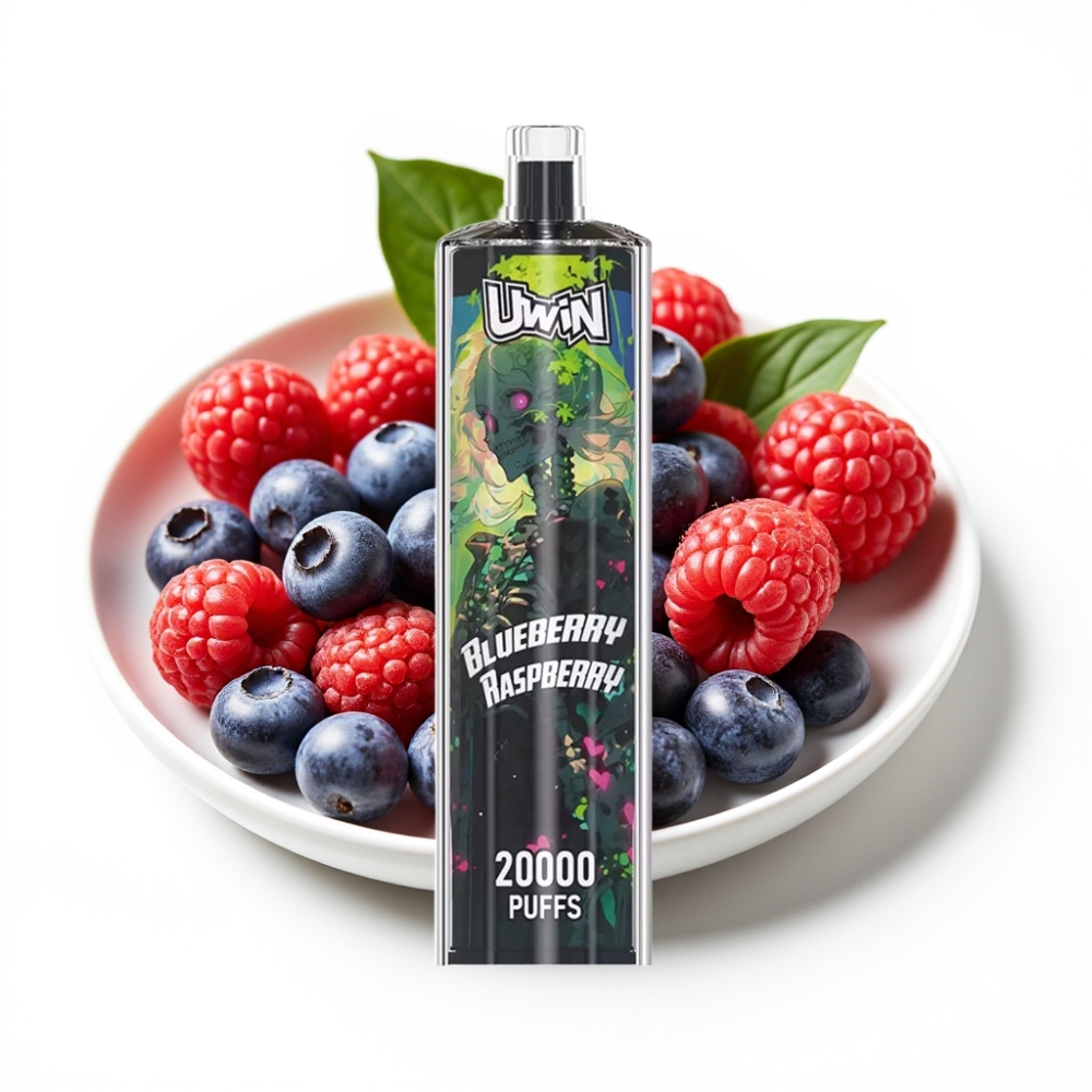 Uwin Shisha Hookah Crystal 20000 Puffs Heidelbeere Himbeere 0-5% Nikotin 22ml Mesh Coil Typ-C