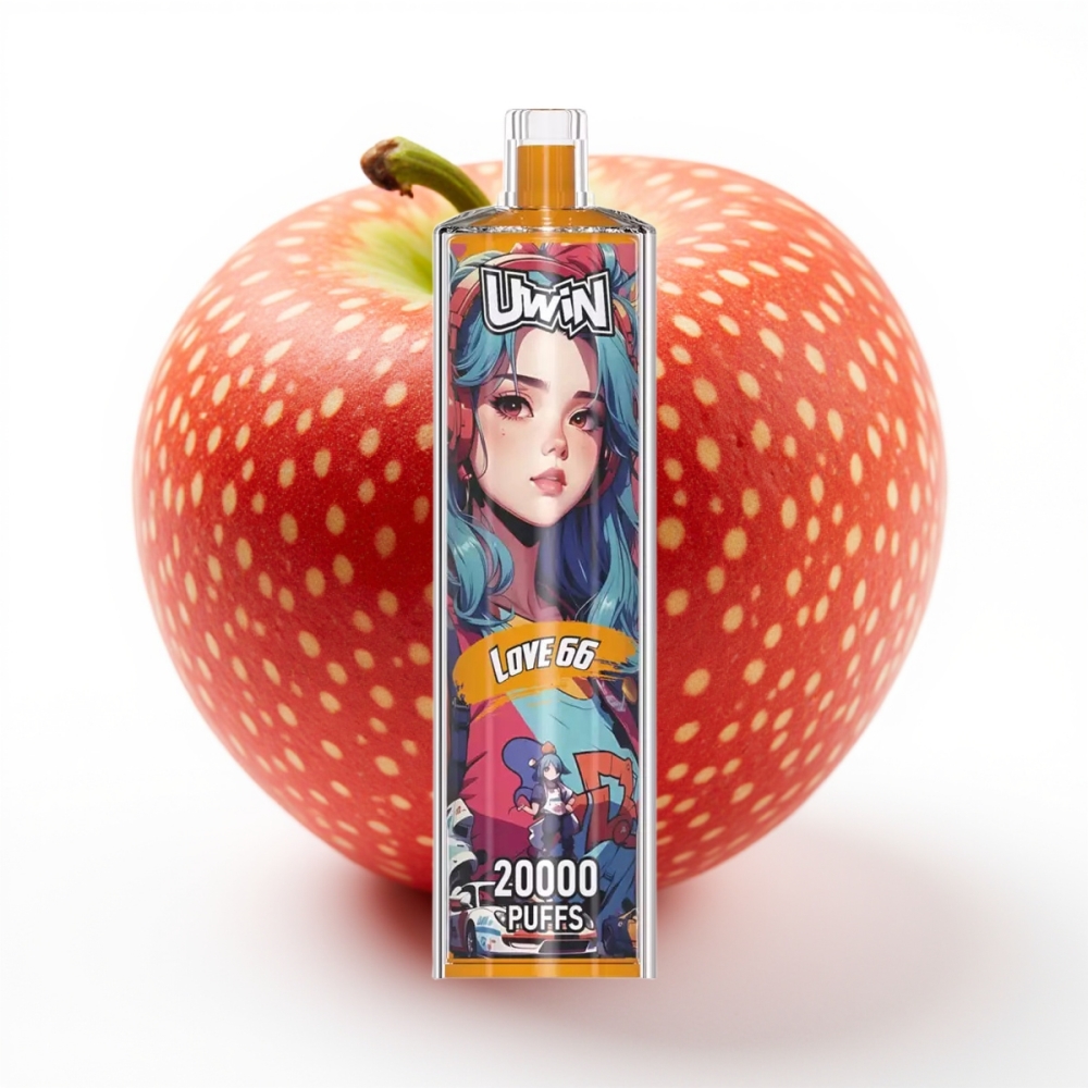 Uwin Shisha Hookah Crystal 20000 Puffs Liebe 66 – 0-5% Nikotin, 22ml, 650 mAh, Typ-C