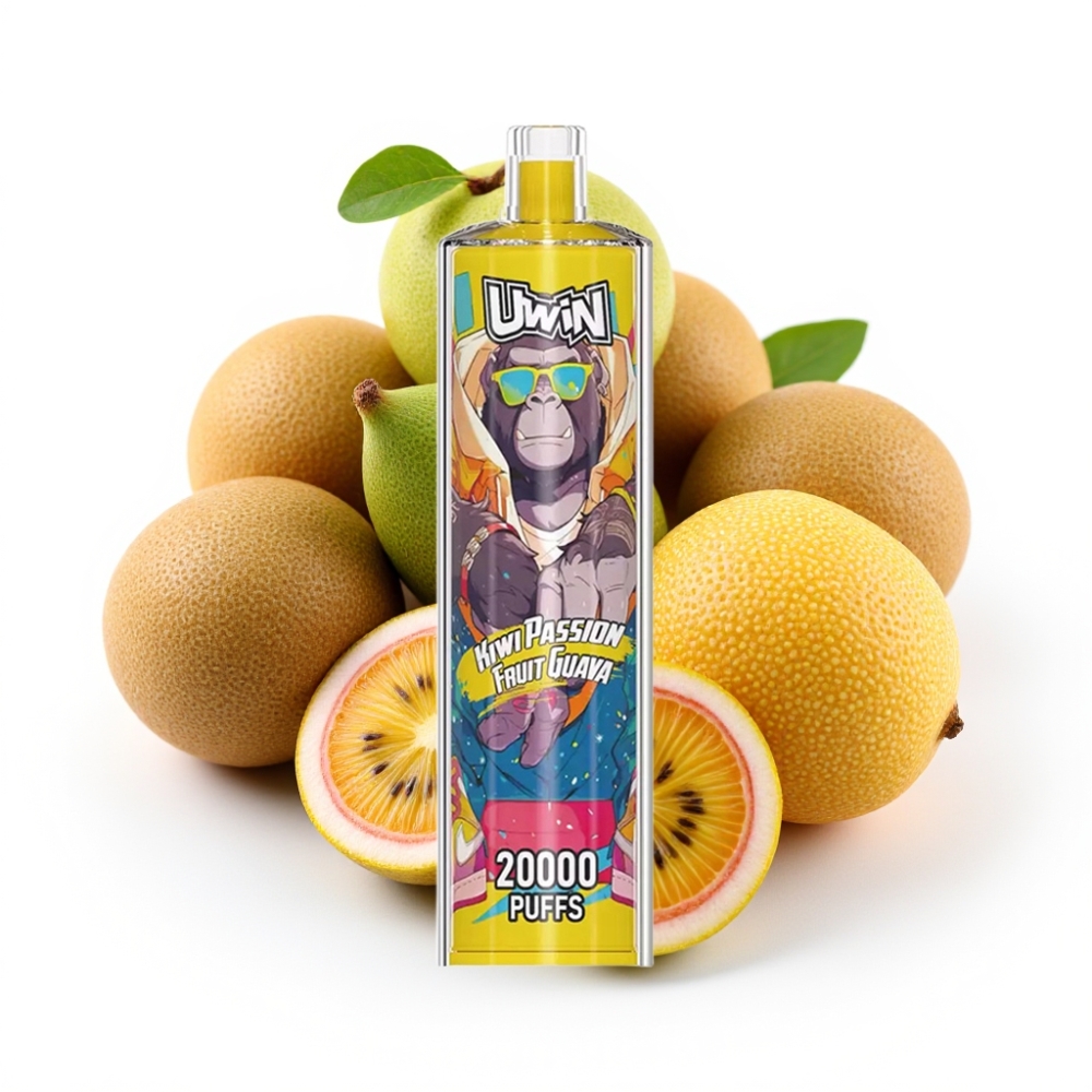 Uwin Shisha Hookah Crystal 20000 Züge 22ml 650mAh Type-C Mesh Kiwi Passionsfrucht Guave
